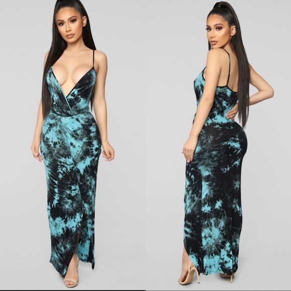 Fashion Nova Dresses & Skirts - FIRM | FASHION NOVA Tie Dye Maxi Dress